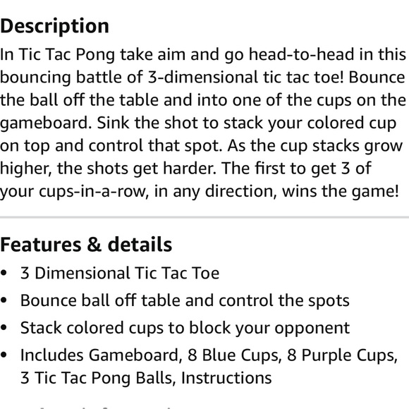 Tic Tac Pong 3 Dimensional Tic Tac Toe Game - Picture 8 of 15